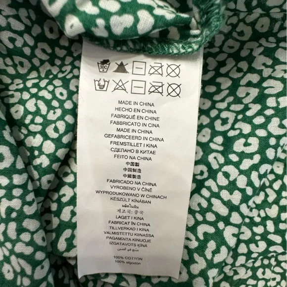 Green & White MICHAEL Michael Kors Blouse, Small - Picture 6 of 6